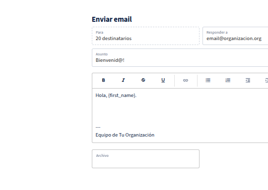 Envío de emails y notificaciones push